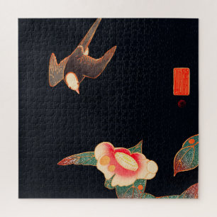 Swallow und Camellia (1900) von Ito Jakuchu Puzzle