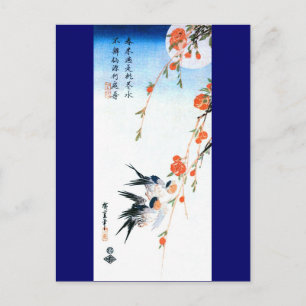 Swallows & Peach Blossoms Frische Pasta machen Postkarte