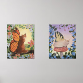 Swallowtail and Monarch Butterfly Cat Fantasy Bilderwand Sets