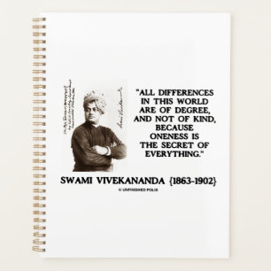 Swami Vivekananda Einheitsgeheimnis von allem Planer