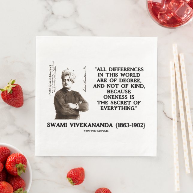 Swami Vivekananda Einheitsgeheimnis von allem Serviette (Beispiel)