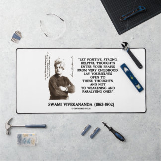 Swami Vivekananda Positive Stark Hilfreiche Gedank Schreibtischunterlage