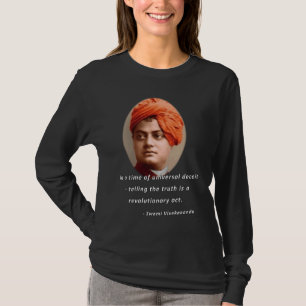 Swami Vivekananda Wahrheitszitat über das Leben T-Shirt