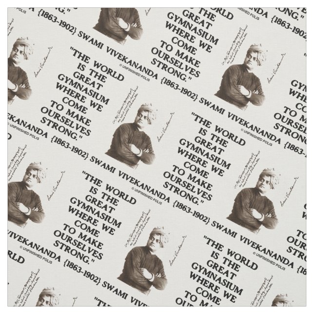 Swami Vivekananda World Great Gymnasium Strong Qte Stoff (Muster)