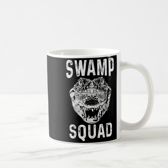 Swamp Alligator Squad Reptile Gator Lovers Funny  Kaffeetasse (Rechts)
