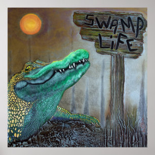Swamp Life Poster