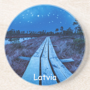 Swamp Night Getränkeuntersetzer