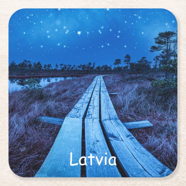 Swamp Night Rechteckiger Pappuntersetzer (Vorderseite)