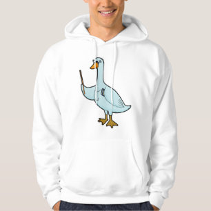Swan als Lehrerin mit Buch & Pointer Hoodie