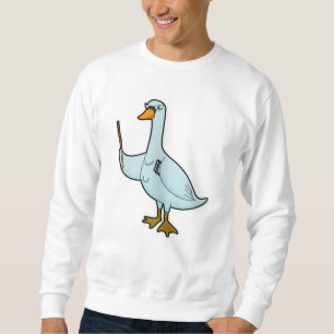 Swan als Lehrerin mit Buch & Pointer Sweatshirt