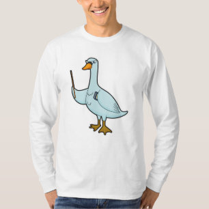 Swan als Lehrerin mit Buch & Pointer T-Shirt