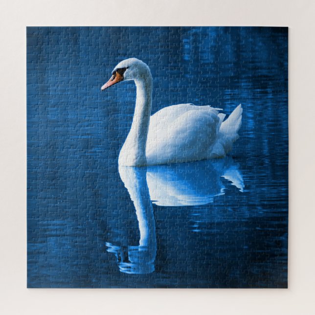 Swan am See Puzzle (Vertikal)