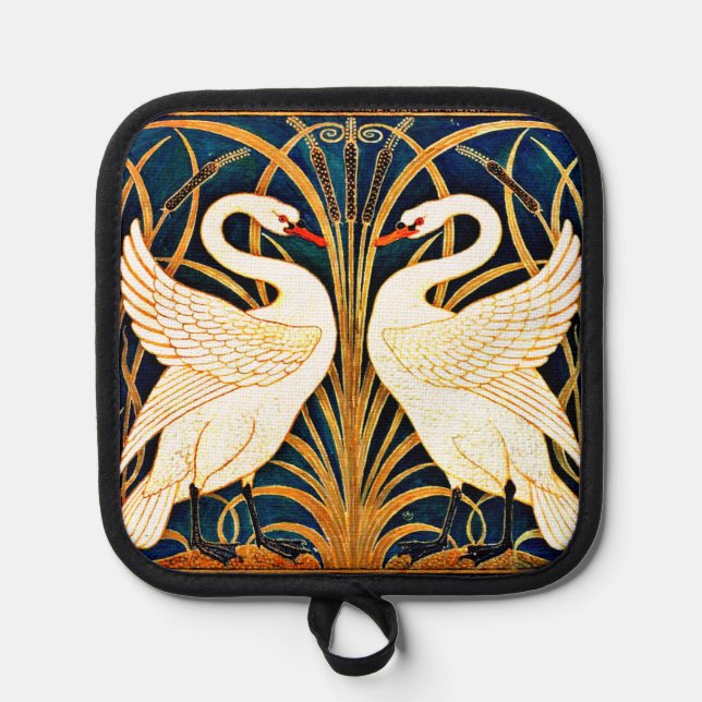 Swan and Rush and Iris, Fine Art, Topflappen (Vorderseite)