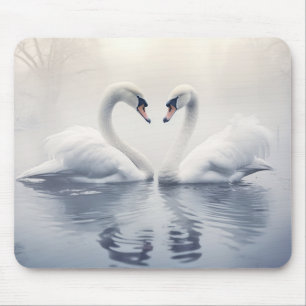 Swan Animal Bird Wildlife Wilderness Kunst, Dichtu Mousepad