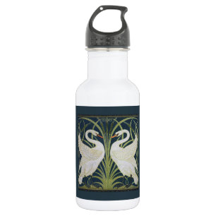 Swan Art Nouveau Two Swans Trinkflasche