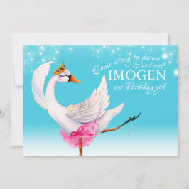 Swan auf See Ballett 2. Geburtstag Aqua lädt ein Einladung