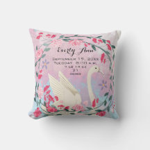 Swan Baby Girl Kinderzimmer Baby Statats oder Gebu