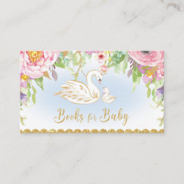 Swan Baby Shower buchen Begleitkarte