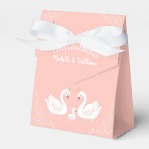 Swan Baby Shower Geschenkschachtel