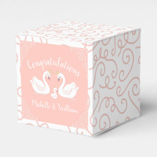 Swan Baby Shower Vintag Geschenkschachtel