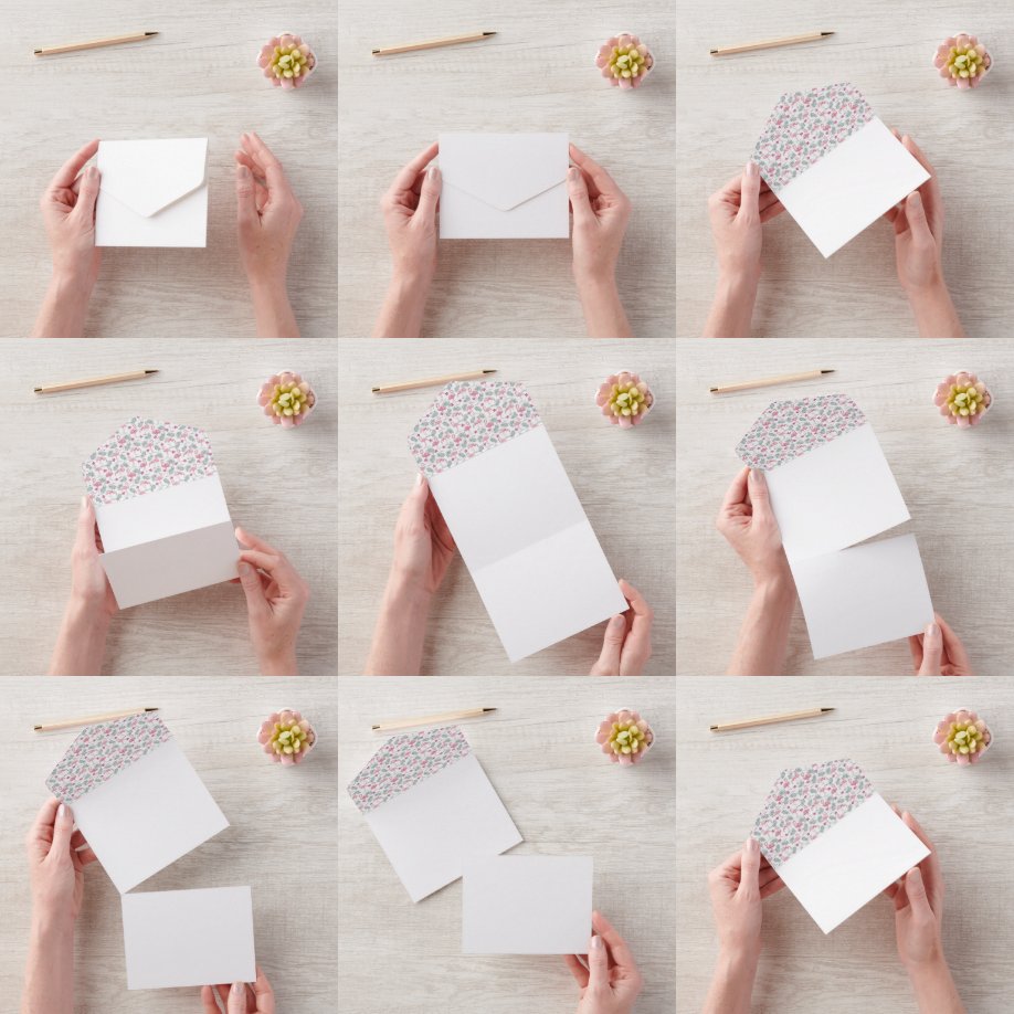 Swan Bird wiederholt Muster Wedding Einladung