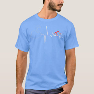 Swan Birds Heartbeat Liebe für Swan T-Shirt