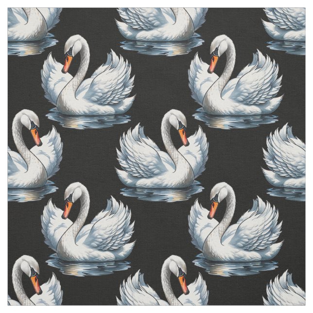 Swan Birds Muster Design Stoff (Muster)