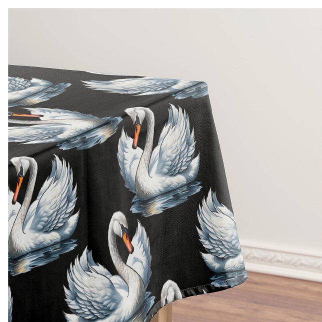 Swan Birds Muster Design Tischdecke (Von Creator hochgeladen)