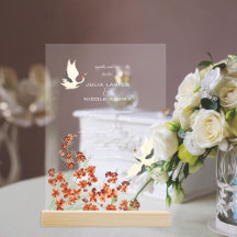 Swan Birds Paradise Spring Florals Wedding