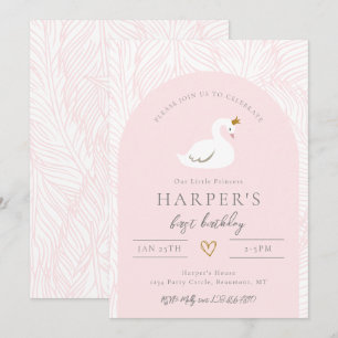 Swan Birthday Einladung   Swan Einladungen