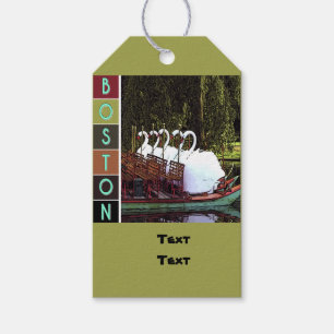 Swan Boote im Sommer - Boston Geschenkanhänger