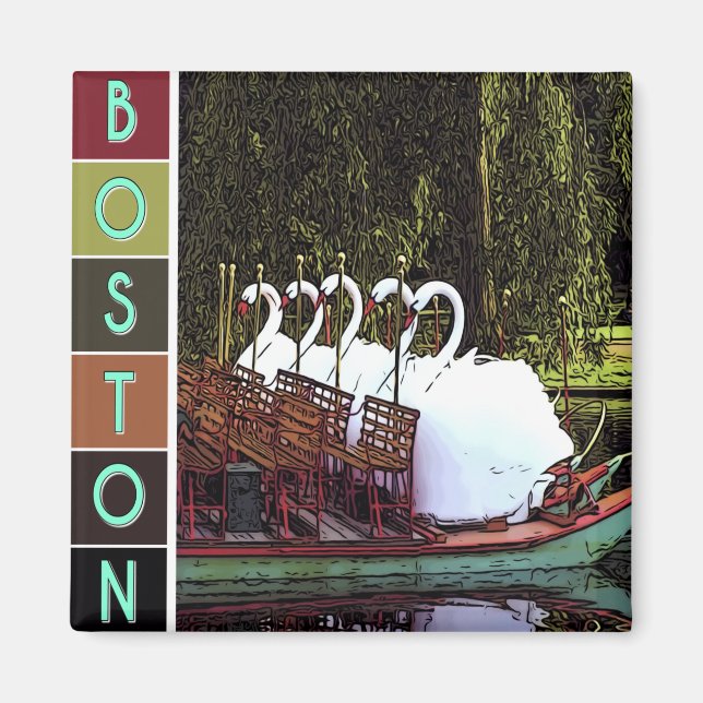 Swan Boote im Sommer - Boston Magnet (Vorne)