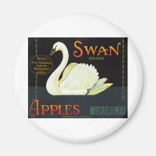 Swan Brand Äpfel Magnet