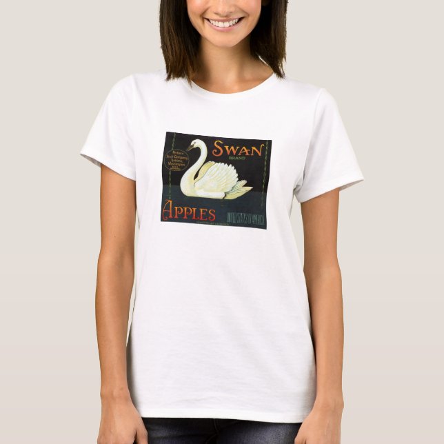 Swan Brand Äpfel T-Shirt (Vorderseite)