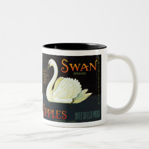Swan Brand Äpfel Zweifarbige Tasse