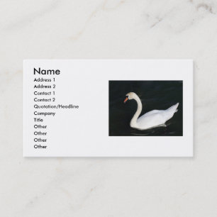 Swan Business Card Visitenkarte