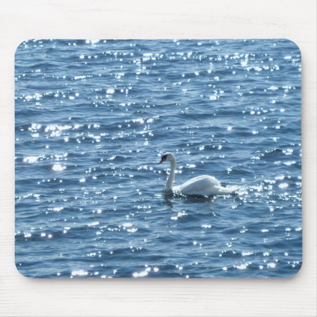 Swan, Cardiff Bay, Cardiff, Wales Mousepad (Vorne)