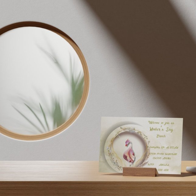 Swan chic MOTHER Party Einladung (Von Creator hochgeladen)