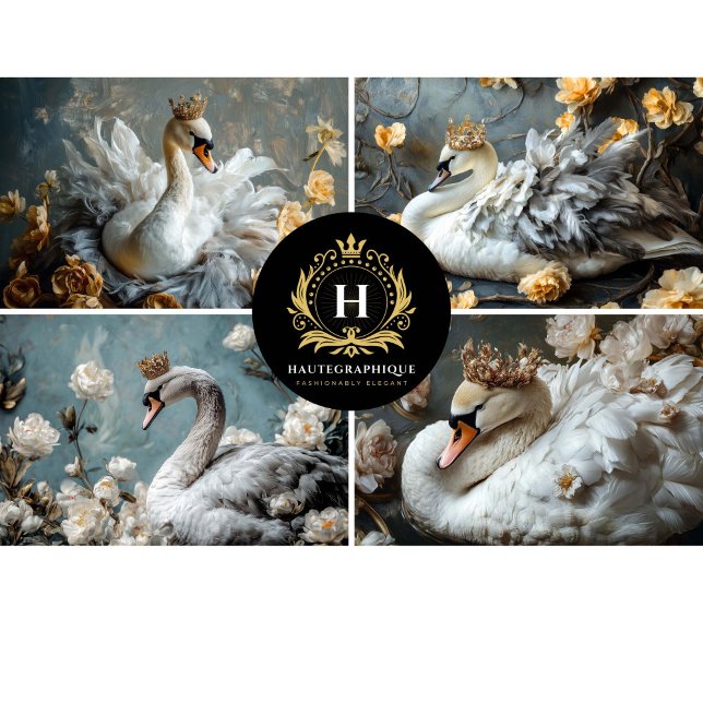 Swan Collage Decoupage Seidenpapier (Von Creator hochgeladen)