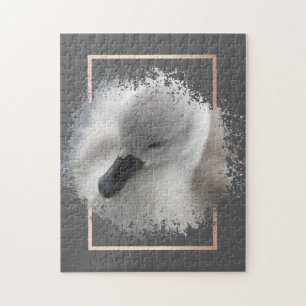 Swan Cygnet Abstrakt Puzzle