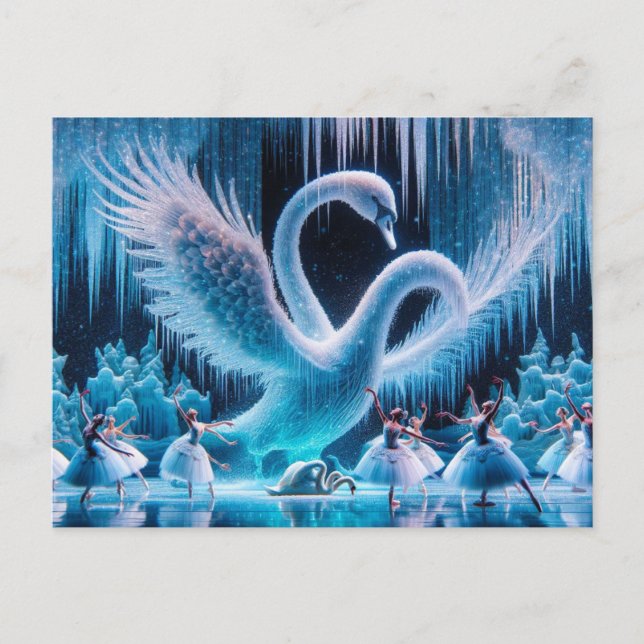 Swan Dance Postcard Postkarte (Vorderseite)