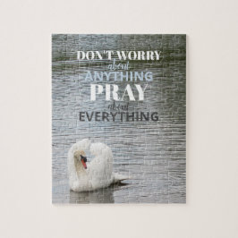 Swan Don't Worry Pray Jigsaw Puzzle
