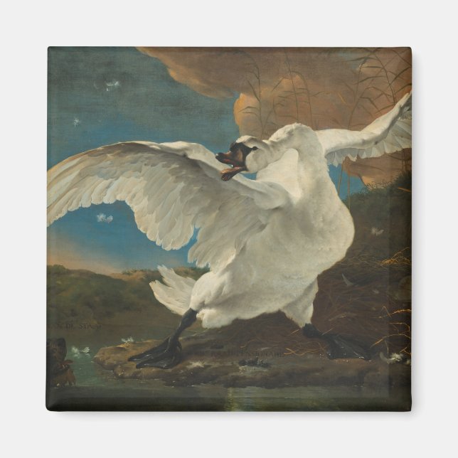Swan Fine Art Asselijn Magnet (Vorne)