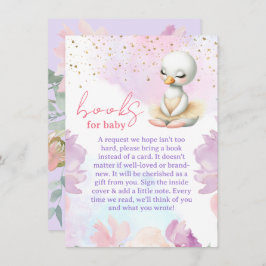 Swan Girl Baby Showbuchanfrage Begleitkarte