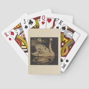 Swan - Illustration für Square Animals Spielkarten