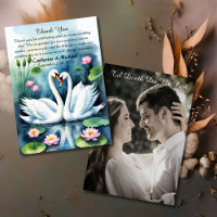 Swan in Liebe Wasserfarbe Lotus Teich Hochzeit