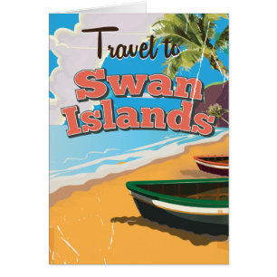 Swan Islands Vintage Reiseplakat.