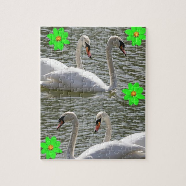 Swan Jigsaw Puzzle (Vertikal)
