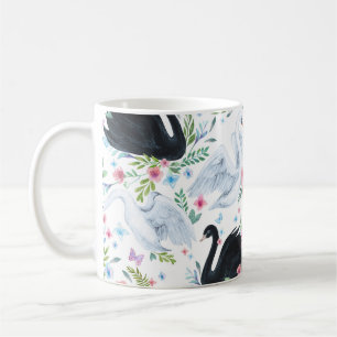 Swan Lake: Aquarellpastellmuster Kaffeetasse