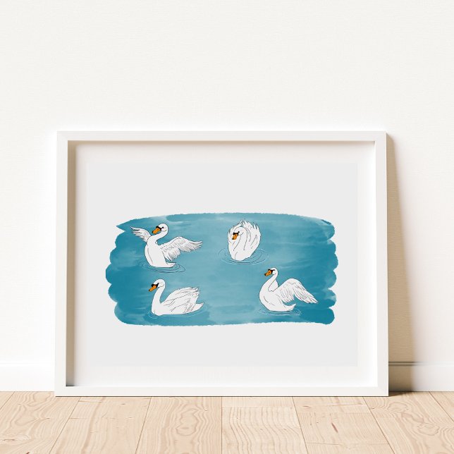 Swan Lake Art Poster (Von Creator hochgeladen)